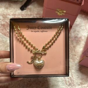 Juicy Couture Gold Heart Pendant Necklace
